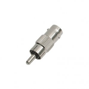Conector adaptador BNC para cable coaxial RG59/ RG6 hembra a cable de audio RCA macho - TiendaClic.mx
