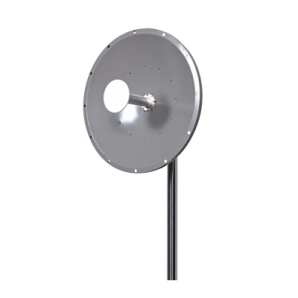 Antena direccional de 2 ft,   5.1 - 5.8 GHz,  Ganancia 30 dBi,  Slant de 90 °,  Conectores N-hembra,  Montaje y Jumper incluidos - TiendaClic.mx