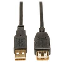 CABLE DE EXTENSION USB TRIPP-LITE U024-006,  2.0 DE ALTA VELOCIDAD (A M/ H),  1.83 M [6 PIES], CONECTORES BAÑADOS EN ORO. - TiendaClic.mx
