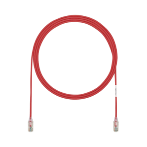 Cable de Parcheo TX6,  UTP Cat6,  Diámetro Reducido (28AWG),  Color Rojo,  3ft  - TiendaClic.mx