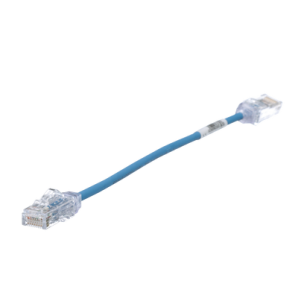 Cable de Parcheo TX6,  UTP Cat6,  Diámetro Reducido (28AWG),  Color Azul,  8in (20.2cm) - TiendaClic.mx