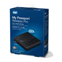 DD EXTERNO PORTATIL 2TB WD MY PASSPORT WIRELESS PRO NEGRO 2.5 USB 3.0/ RANURA SD 3.0/ CONTRASEÃA/ WIN-MAC - TiendaClic.mx