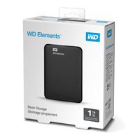 DISCO DURO EXTERNO WD ELEMENTS 1TB 2.5 PORTATIL USB3.0 NEGRO WINDOWS WDBUZG0010BBK-WESN - TiendaClic.mx