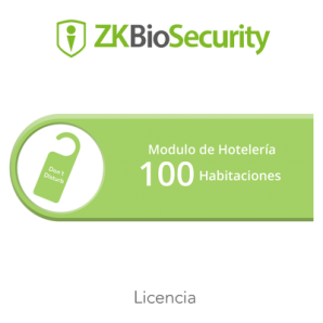 Licencia para ZKBiosecurity para modulo de hoteleria para 100 habitaciones - TiendaClic.mx