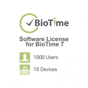 Licencia Lite de software para BioTime7 /  10 dispositivos /  1000 empleados /  Licencia vitalicia - TiendaClic.mx
