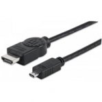 CABLE USB 2.0 TIPO A - MICRO USB, 1.8 MTS NEGRO P/DISPOSITIVOS MOVILES - TiendaClic.mx