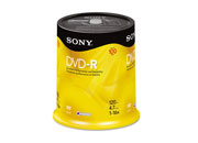 DVD-R SONY 4.7GB CAMPANA C/100 - TiendaClic.mx