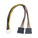 Cable Doble de Corriente SATA / Compatible con DVR's epcom / HIKVISION - TiendaClic.mx