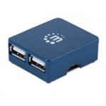 HUB USB,MANHATTAN,160605, V2.0 4 PTOS MICRO - TiendaClic.mx