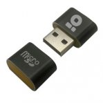 BROBOTIX LECTOR TARJETA MICROSD USB V2.0 MINI NEGRO - TiendaClic.mx