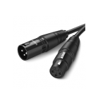 Extensión cable para Micrófono Tipo Cannon Macho a Hembra, 5 Metros, Negro - TiendaClic.mx