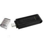 MEMORIA KINGSTON 64GB USB-C 3.2 GEN 1 ALTA VELOCIDAD / DATATRAVELER 70 NEGRO (DT70/64GB) - TiendaClic.mx