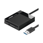 Lector de Tarjetas USB-3.0 Lector SD Compact Flash Card Reader Múltiple 4 en 1 Velocidad hasta 5 Gbps para Tarjetas de Memoria SD/Micro SD/TF/SDXC/SDHC/MMC/CFI/Ultra II CF/Extreme CF/MS - TiendaClic.mx