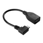 CABLE BROBOTIX USB V2.0 OTG, MICRO B 90 GRADOS A USB-A  HEMBRA - TiendaClic.mx