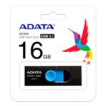 MEMORIA ADATA 16GB USB 3.1 UV320 RETRACTIL NEGRO-AZUL - TiendaClic.mx