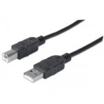 CABLE MANHATTAN USB DE ALTA VELOCIDAD 2.0 A MACHO /B MACHO DE 5 MTS - TiendaClic.mx