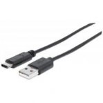 CABLE USB,MANHATTAN,353298,-C V2.0, C-A 1.0M NEGRO 480MBPS - TiendaClic.mx