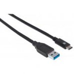 CABLE USB,MANHATTAN,353373,-C V3.1, C-A 1.0M NEGRO - TiendaClic.mx
