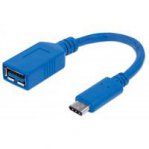 CABLE USB,MANHATTAN,353540,-C V3.1, C-AH 15CM,MACHO-HEMBRA - TiendaClic.mx