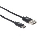 CABLE USB-C, AM-CM 5.0M V2, NEGRO MANHATTAN - TiendaClic.mx