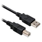 CABLE BROBOTIX USB V2.0 A-B 1.8 M NEGRO  - TiendaClic.mx
