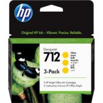 Tinta HP LF DesignJet 712 3 Pack 29ml Color Amarillo - TiendaClic.mx
