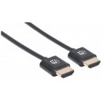 CABLE HDMI ULTRADELGADO MANHATTAN 1.8M ETHERNET 3D 4K M-M VELOCIDAD 2.0 - TiendaClic.mx