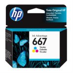 Tinta HP Original Ink Advantage 667 Tricolor - TiendaClic.mx