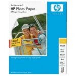 HP ADVANCED PHOTO PAPER, GLOSSY 8.5X11, 50 PAQUETE 50 HOJAS - TiendaClic.mx