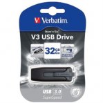 Memoria USB Verbatim Store n Go V3 32 GB 3.0 Color Negro-Gris - TiendaClic.mx