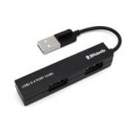 HUB BROBOTIX USB-A V2.0 DE 4 PUERTOS, SMALL, COLOR NEGRO - TiendaClic.mx