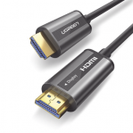 Cable HDMI de 15 Metros por Fibra Óptica 4K@60Hz / Fibra de 4 núcleos + Cobre estañado de 7 núcleos / Compatible con HDMI 2.0 / Alta velocidad 18 Gbps / 3D / HDR / Caja de Aleacion Zinc / Premium - TiendaClic.mx