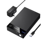 Carcasa Disco Duro 3.5" con Cable USB 3.0 y Adaptador de Corriente 12V 2A Incluido, Caja Disco Duro USB 3.0 con UASP para HDD SSD SATA I/II/III, Hasta 16 TB. - TiendaClic.mx