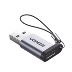 Adaptador USB 3.0 Macho a USB-C 3.1 Tipo C Hembra / Caja de Aluminio / Carga y sincronización de datos /  Admite corriente de 3A - TiendaClic.mx