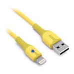 CABLE BROBOTIX CARGA RAPIDA USB-A V3.0 A LIGHTNING COLOR AMARILLO - TiendaClic.mx