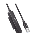 Cable Adaptador SATA a USB 3.0 / SATA 3.0/2.0 / Soporta HDD y SSD de 2.5" / Soporta S.M.A.R.T, TRIM, UASP / No Requiere Adaptador de Corriente / Cable 50 cm - TiendaClic.mx