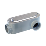 Caja Condulet FS de 3/4" ( 19.05 mm) tipo RR, con una boca a prueba de intemperie. - TiendaClic.mx
