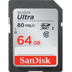 SANDISK MEMORIA 64GB SDXC ULTRA UHS-I  CLASE 10 - TiendaClic.mx