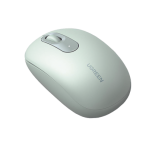 Mouse Inalámbrico 2.4G 800/1200/1600/2400 DPI / Función de 3 botones / Alcance 10m / Silencioso / Ergonómico / Anti-caída y Anti-interferencias / Color Verde / Batería Alcalina AA (incluida). - TiendaClic.mx