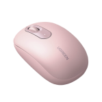 Mouse Inalámbrico 2.4G 800/1200/1600/2400 DPI / Función de 3 botones / Alcance 10m / Silencioso / Ergonómico / Anti-caída y Anti-interferencias / Color Dusty Pink / Batería Alcalina AA (incluida). - TiendaClic.mx