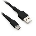 CABLE BROBOTIX USB-A V2.0 A USB-C PVC 1.0M NEGRO - TiendaClic.mx