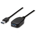 CABLE USB,MANHATTAN,150712, V3.0 EXT. ACTIVA  5M NEGRO - TiendaClic.mx