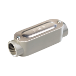 Caja Condulet FS de 3/4" ( 19.05mm) tipo RR, con tres bocas a prueba de intemperie. - TiendaClic.mx