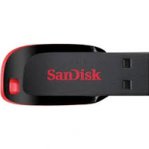 MEMORIA SANDISK 16GB USB 2.0 CRUZER BLADE Z50 NEGRO C/ROJO SDCZ50-016G-B35 - TiendaClic.mx
