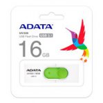 MEMORIA ADATA 16GB USB 3.1 UV320 RETRACTIL BLANCO-VERDE - TiendaClic.mx