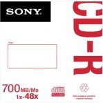 CD grabable Sony - CD-R - 48x - 700MB - 1 Paquete(s) - 120mm - 30Minuto(s) Tiempo máximo de grabación - TiendaClic.mx
