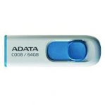 MEMORIA ADATA 64GB USB 2.0 C008 RETRACTIL NEGRO-ROJO - TiendaClic.mx