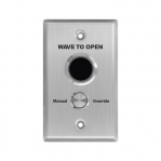 Botón de Salida Doble con Aro Iluminado/ IP65 / Diseño Estético / Temporizador y Distancia Ajustable / Botón Sin Contacto y Botón de Contacto en uno solo - TiendaClic.mx