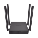 Router Inalámbrico doble banda AC, 2.4 GHz y 5 GHz Hasta 1200 Mbps, 4 antenas externas omnidireccional, 4 Puertos LAN 10/100 Mbps, 1 Puerto WAN 10/100 Mbps, Versión 6 - TiendaClic.mx