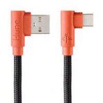 CABLE MICRO USB TIPO C HUNE HIEDRA SUSTENTABLE TRENZADO CARGA RAPIDA Y DATOS 90ª  1.2M (CORTEZA) - TiendaClic.mx
